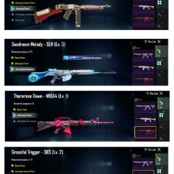 Level 57 🔷 5x Gunlab 🔷 Steampunk Thompson Lvl 2 🔷 SLR Lvl 3 🔷M16A4 – Lvl 1🔷 SKS – Lvl 2 🔷13 Mythics 🔷 P75 0